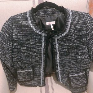 BLACK AND WHITE BLAZER!!